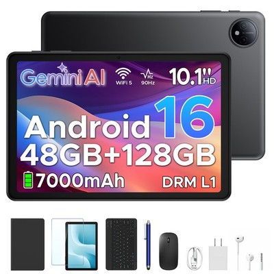 AORLYM P10 Android 16 Tablet 10 Inch 48GB+128GB 7000mAh 5G WiFi Gemini AI 2026