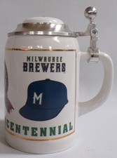 Milwaukee Brewers Baseball WI Sesquicentennial J. T. Whitneys hofbrau beer stein