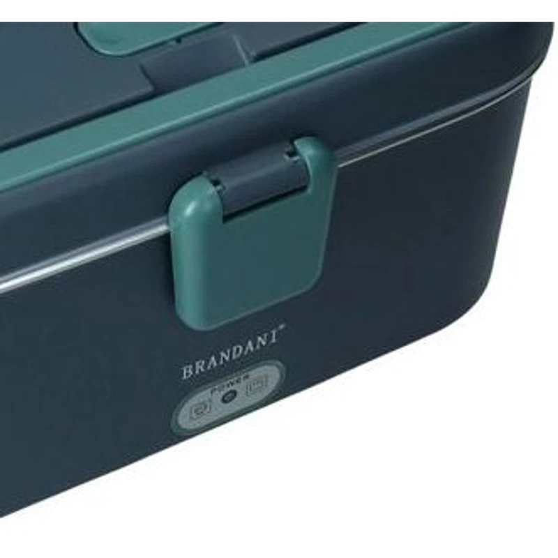 Scaldavivande Elettrico Lunch Box BRANDANI Casa Auto 12V 220V Posate 2 Colori, fotografia 6 di 10