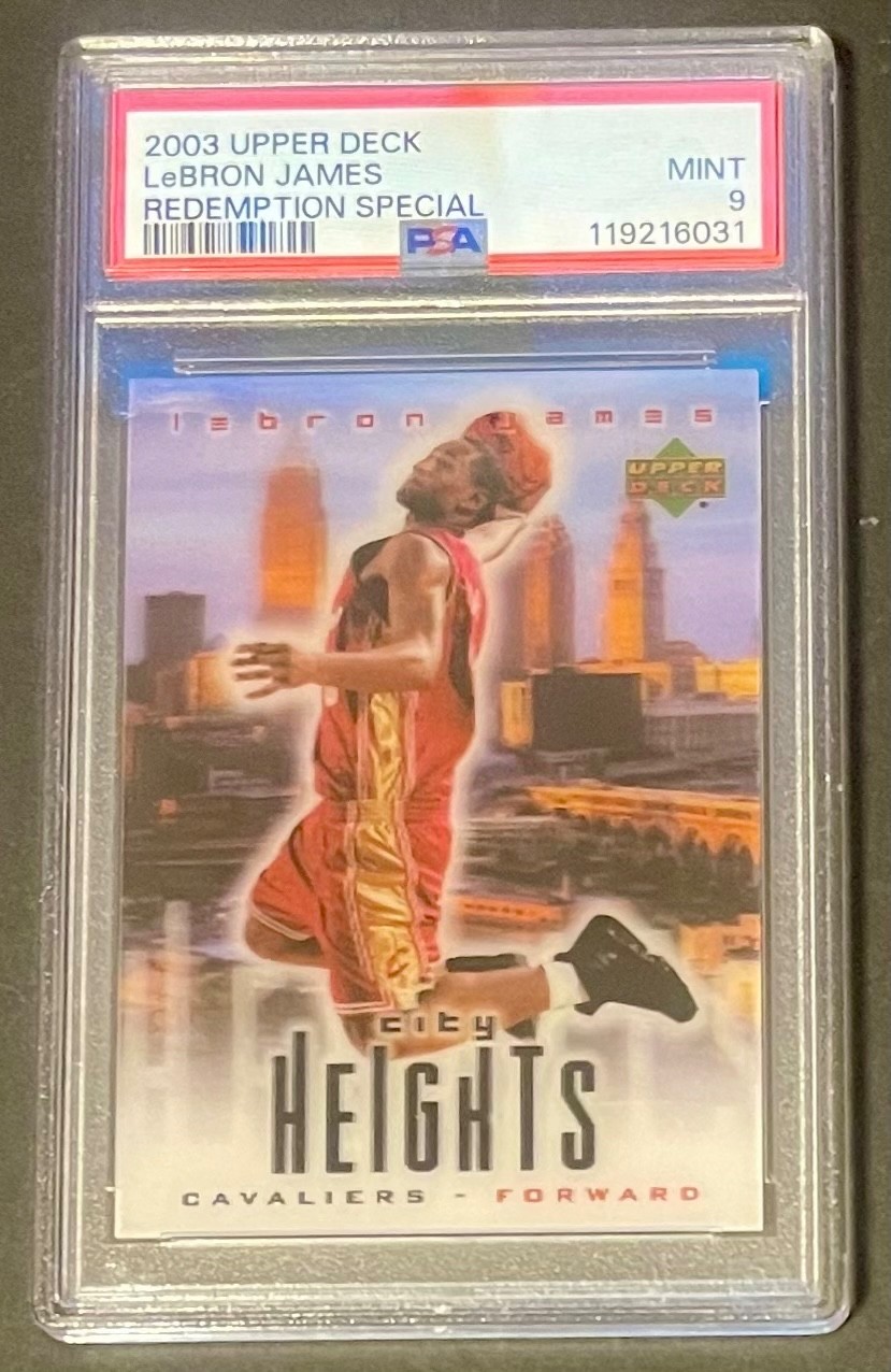 2003 Upper Deck Lebron James RC City Heights Redemption Special Cavaliers Rookie