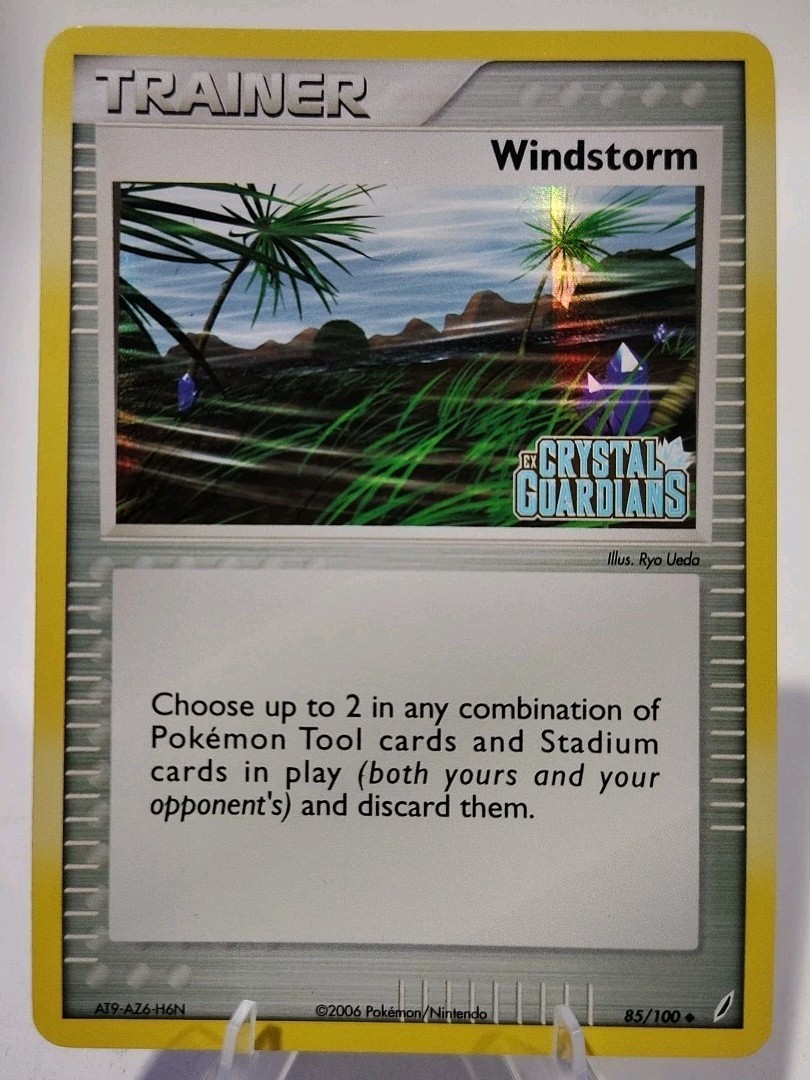 Windstorm - 85/100 - Pokemon Crystal Guardians Reverse Holo Card NM