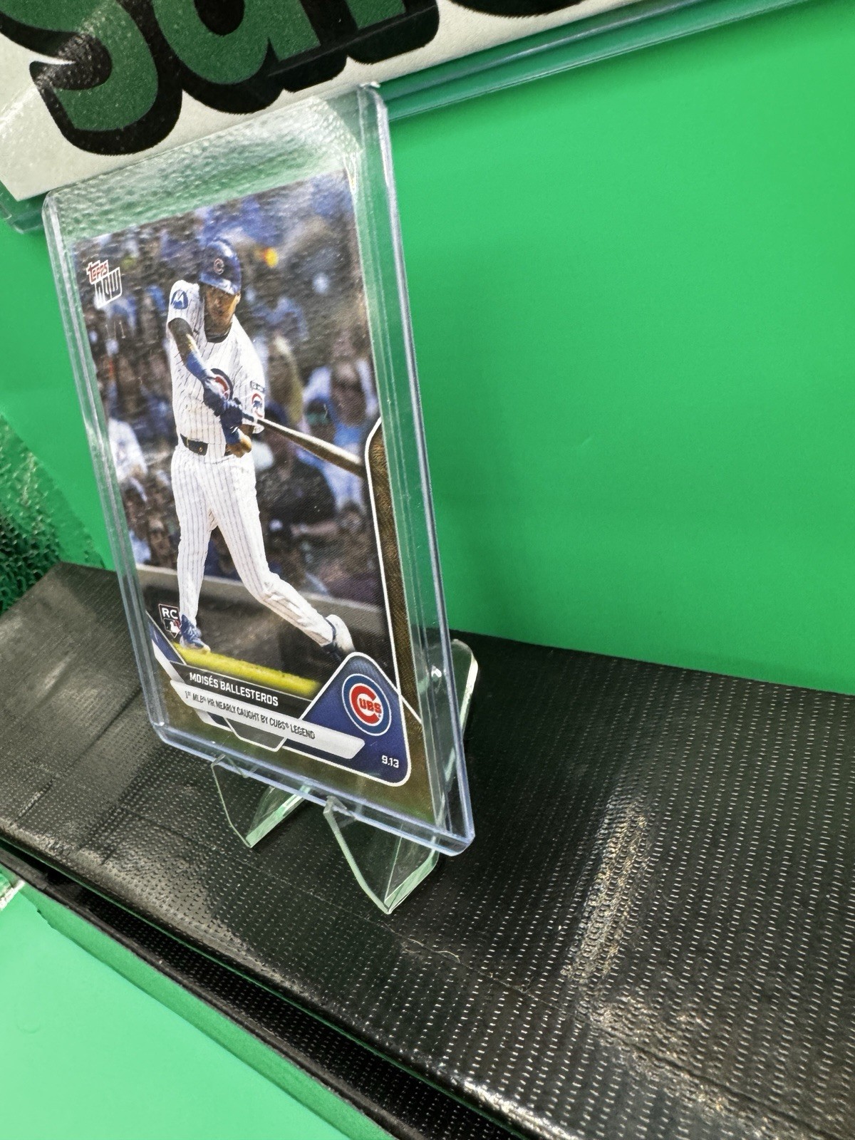 Topps Now! 2025 #703 1/1 SuperFractor - Moises Ballesteros - Chicago Cubs - RC view 5