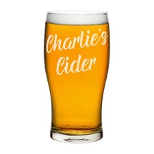 Personalisiert Pint Glas Cider Schriftzug Craft Bier Eigener Vater Birthday Day
