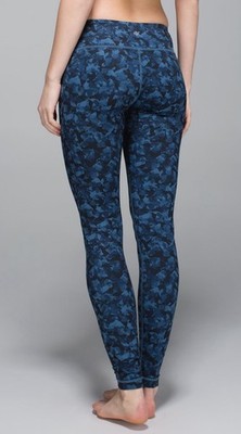 Lululemon Wunder Under Pants  Mystic Jungle Hawk Blue Harbor Blue / Hawk Blue 6