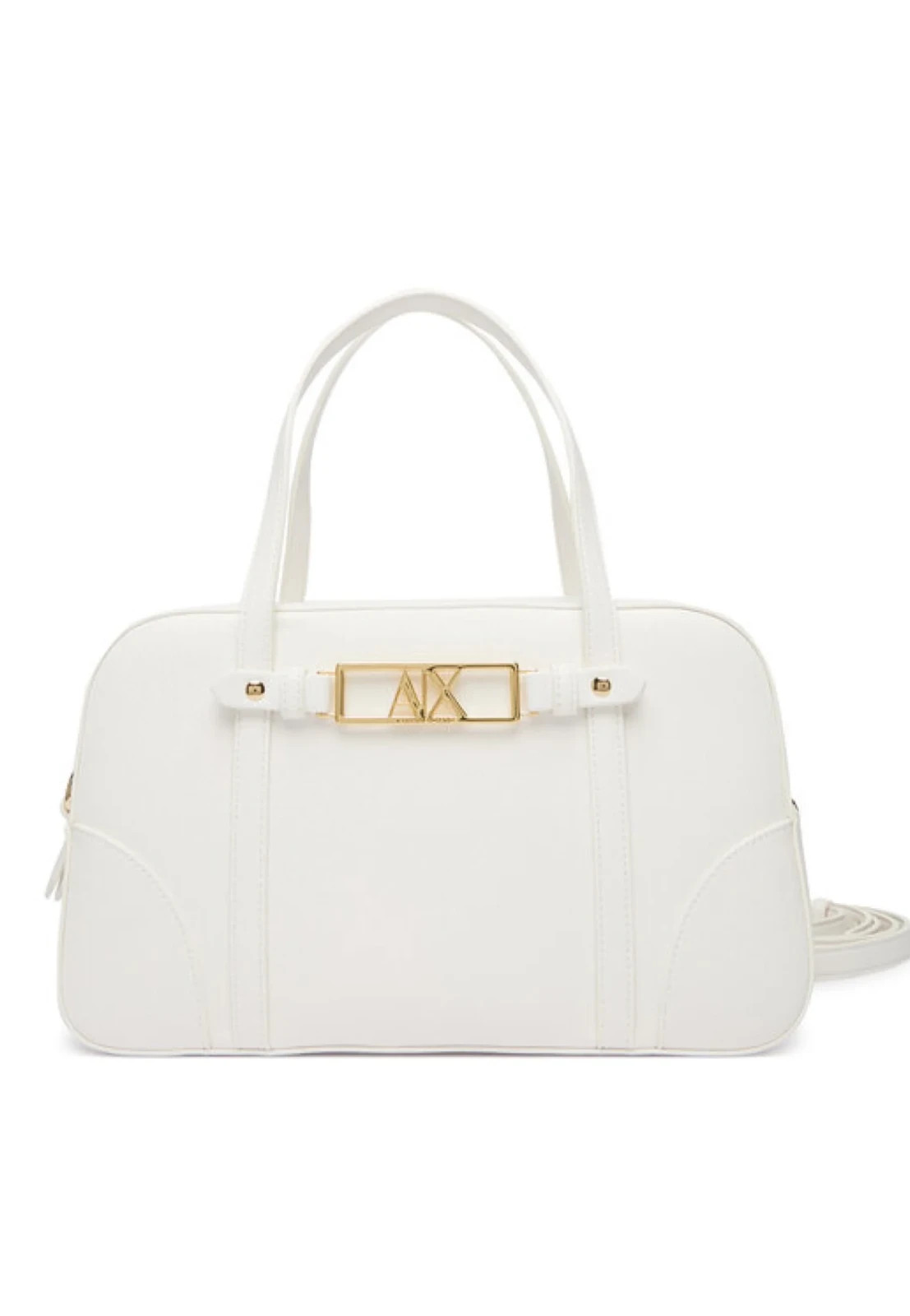 Armani Exchange Borsa media bauletto bianca