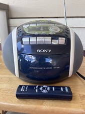 Sony Psyc CFD-E95 Navy Blue with Color Changing Display 2004 Y2K Boombox