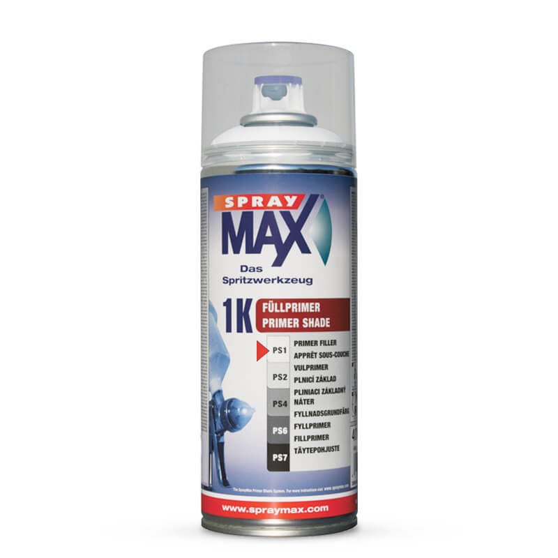 Apprêt blanc Spray Max 1K en aérosol pour bloquer la rouille et lisser l'auto