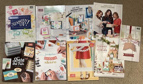 Stampin Up 2013-2019 Idea Books and Catalogs Yearly Seasonal Holiday Lot of 9