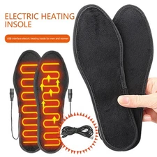 Electric Heated Shoe Insoles Sock USB Feet Heater Foot Pads Winter Warmer Insole