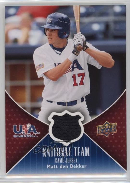 2009 Upper Deck USA National Team Game Jersey Matt den Dekker #USA-MD 0wd2