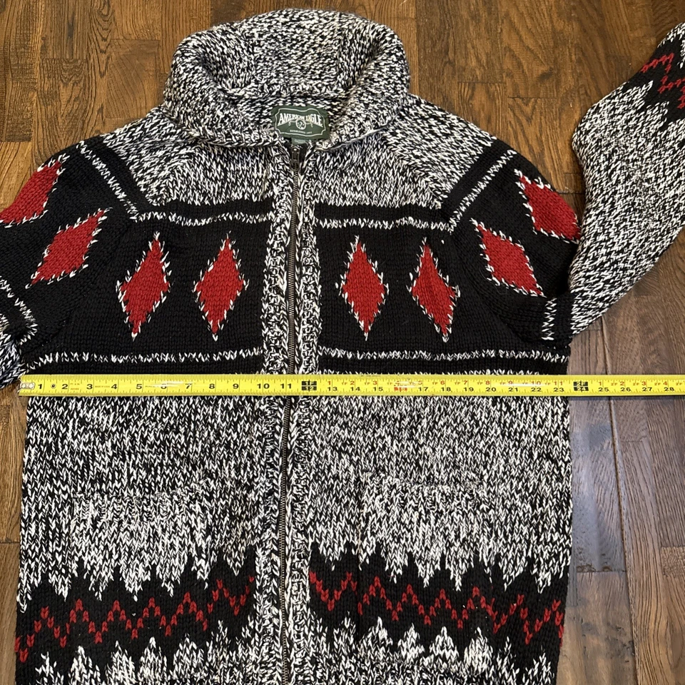 Cárdigan grueso con cremallera de hadas American Eagle para hombre talla XL Foto 4 de 4