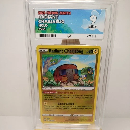 Radiant Charjabug | 051 | Pokemon Sword and Shield Crown Zenith | ACE MINT 9