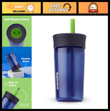 Kids BPA-Free Tumbler with Spill-Resistant Straw, Easy Clean Water Bottle, 15 Oz