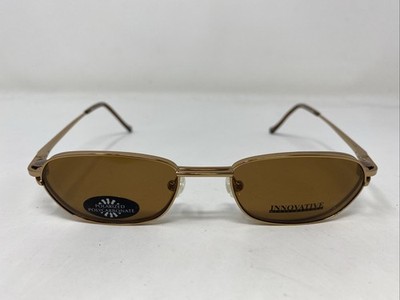 Innovative IMF406 Copper/Brown 49-18-140 Metal Eyeglasses Frame w/ Clip-on 195J
