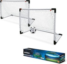 Set Porta da Calcio Mondo 18017 con Palla inclusa 91x63 cm Mini Goal Post Gioco