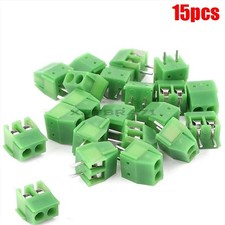 15Pcs KF350-2P 3.5MM Pitch 2 Pin Straight Pin Pcb Screw Terminal Blocks New I wo