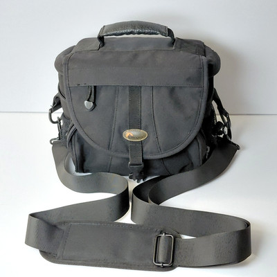 Lowepro EX 160 Padded Camera Shoulder Bag Black Belt Loop Case + New Strap DSLR