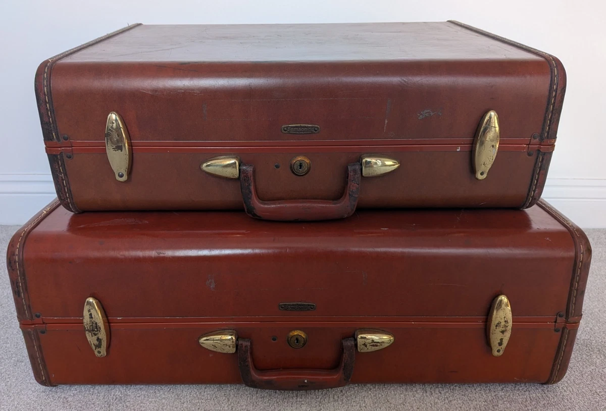 Baule Da Viaggio Vintage In Pelle Marrone: Fatto A Mano Negli USA – Lusso Senza Ruote