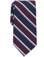 Club Room Men Stripe Tie Burgundy
