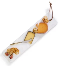 Tozai Marble Cheese Serving Tray with knife, party ready 