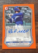 2026 Bowman - Paper Prospect Retail Autographs Blake Mitchell Orange /25 Auto