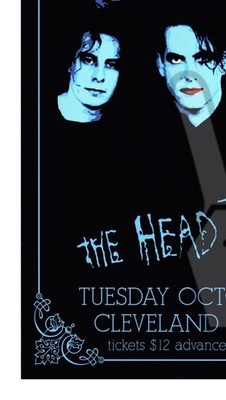 THE CURE 1985 HEAD TOUR CONCERT POSTER 11x17 CLEVELAND MUSIC HALL