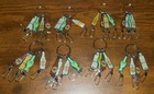 Lot of 8 1998 Vintage Enamel Coca-Cola Bottles Keychains