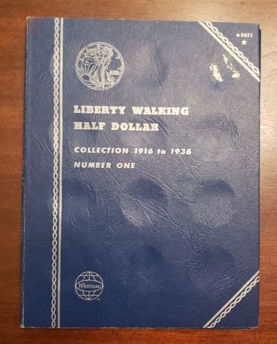 WHITMAN LIBERTY STANDING HALF DOLLAR COIN Book No.1 1916-1936 #9021 Empty