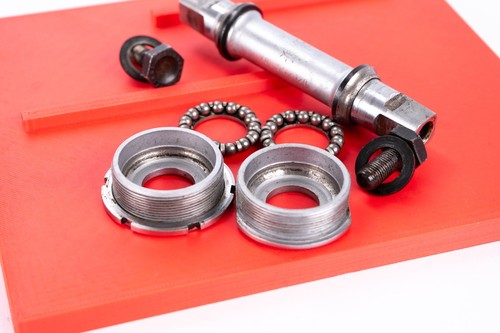 1962 1963 CAMPAGNOLO RECORD ITA 3/16" BOTTOM BRACKET 112 VINTAGE ROAD BIKE 3/16' - Picture 6 of 7