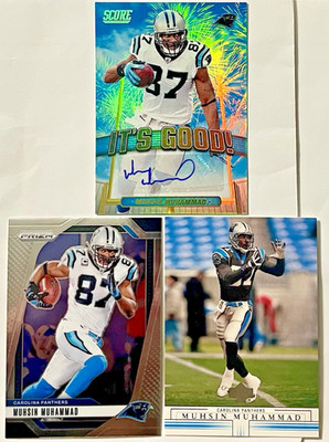 Muhsin Muhammad 3 Card Lot! w/ It s Good Auto, Mosaic & Old School Upper Deck!