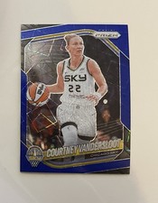 2025 Panini Prizm WNBA #124 Courtney Vandersloot Blue Velocity Prizms