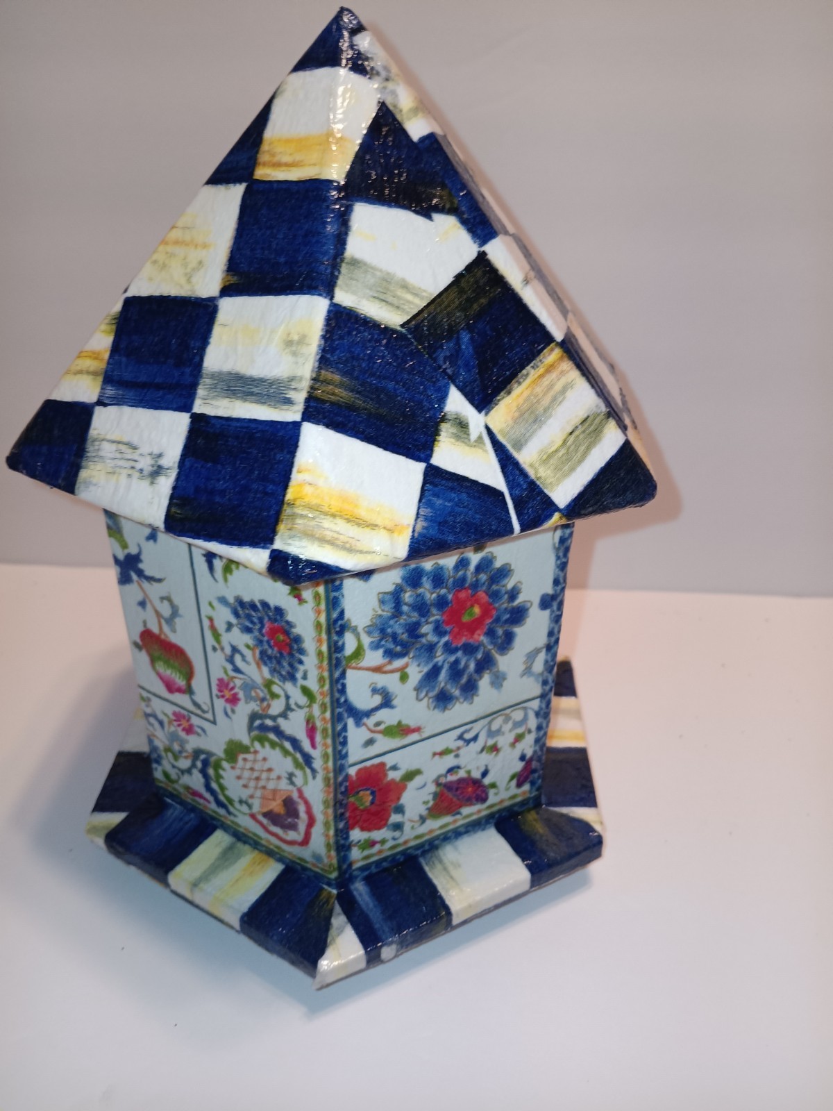 FITS WITHMACKENZIE CHILD'S BLUE FLORAL BIRDHOUSE, MADE BY ME
