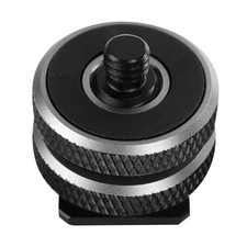 3/8 To 1/4 Inches Microphone Mount Screw To Flash Hot Shoe Mount Adapter