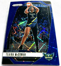 2024 Prizm WNBA Basketball Teaira McCowan Dallas Wings Blue Velocity Prizm #105