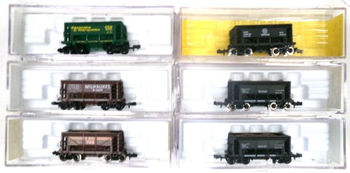 (6) Coches de mineral Atlas escala N en cajas originales (lote 0108) | Condition: Used