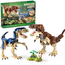 Dinosaur Toy Building Sets 910PCS, T.rex Velociraptor Building Kit with Jun...