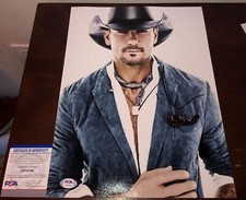 Tim McGraw Everywhere All I Want A Place In The Sun Signed 11x14 Photo PSA COA