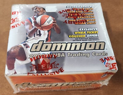 2000 Fleer Dominion WNBA Basketball Factory Sealed Hobby Box Signed Cards