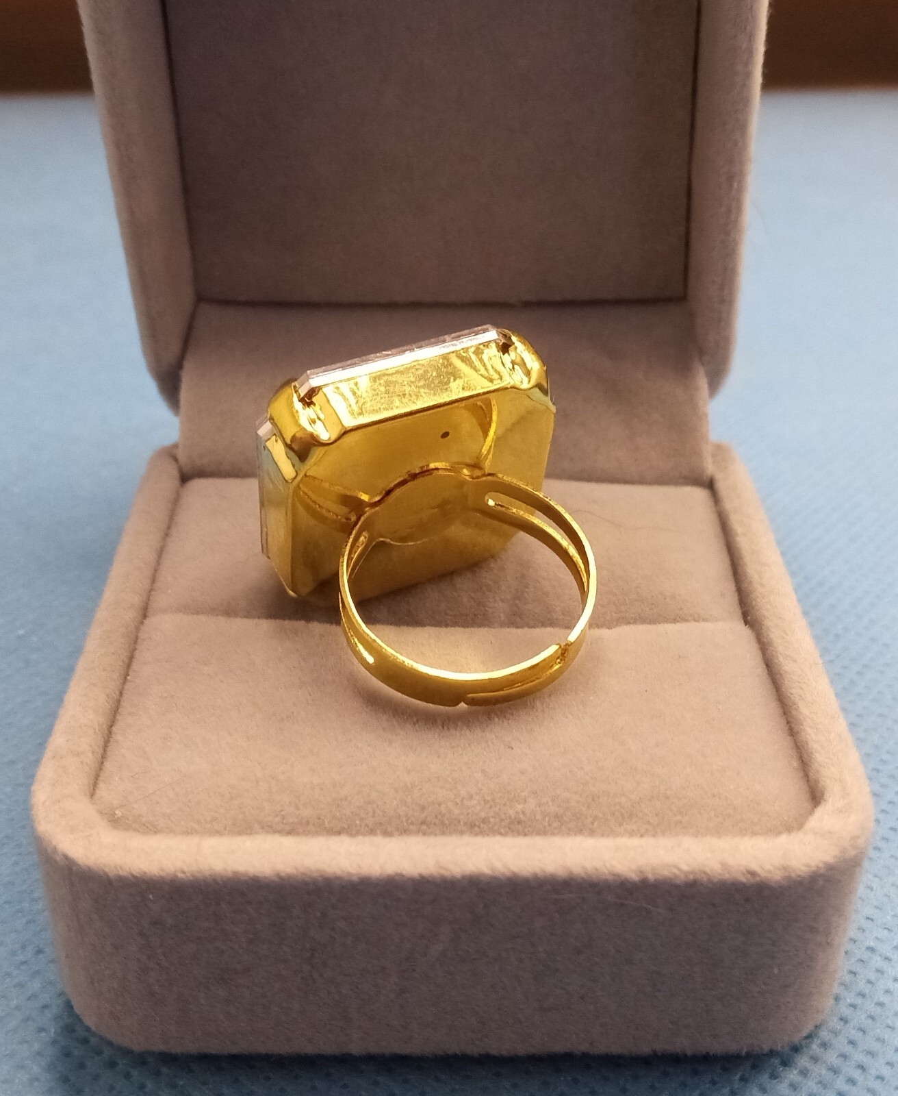 Rhinestone Ring Bling Large Adjustable Cocktail R… - image 2