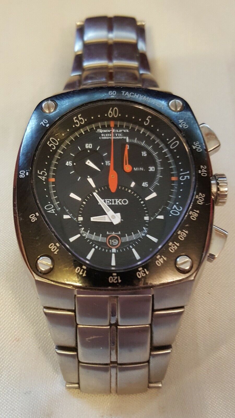 SEIKO Sportura Kinetic Chronograph 7L22-0AD0 Automatic Mens Wristwatch -  Japan | eBay