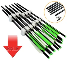  New 16-22" Bolts Carbon Arrows Crossbow Archery Bow Outdoor Target Hunting 6pcs