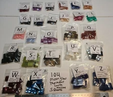 Vtg Square Moonglow Thermoset Lucite Plastic Flat Back  Jewelry Craft Repair 104