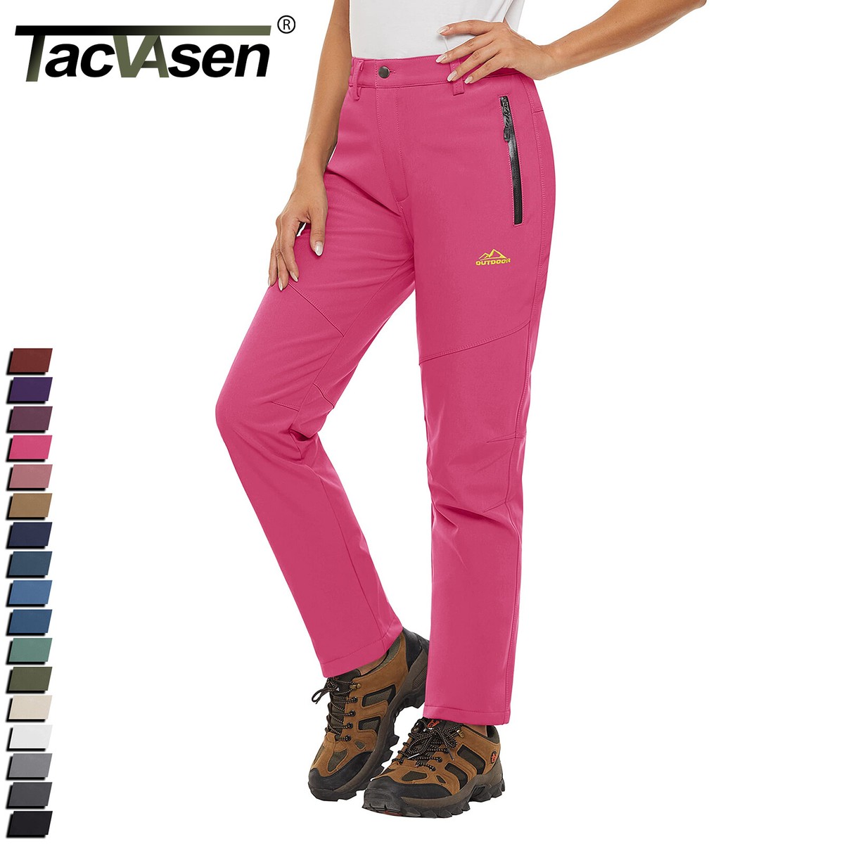 Women's Ski Snowboard Pants Thermal Fleece Lined Waterproof