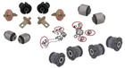 Rear Control Trailing Arm Hub Knuckle Bushes Bushings for Honda Civic CR-V CRV
