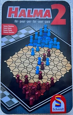 Halma für 2 Metalldose Schmidt Spiele Kinderspiel Logikspiel Reisespiel 51444 - Bild 1 von 4