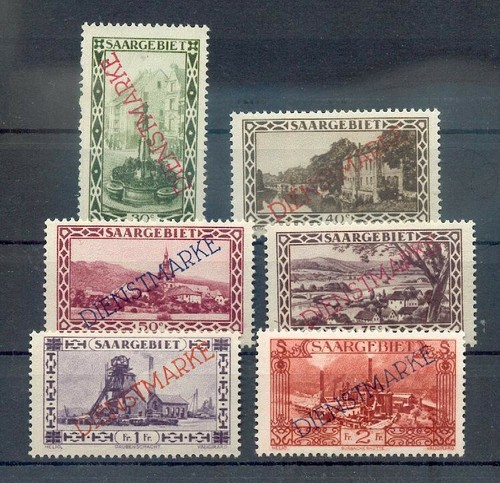 Saar Service 16/21 Luxury ** MNH Postfranco 220EUR (72248)
