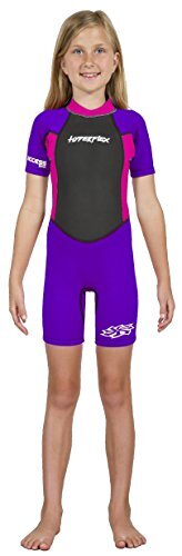 OB Hyperflex Access Unisex Child's 2mm Back Zip Shorty Neoprene Wetsuit, Size 6 - Picture 1 of 4