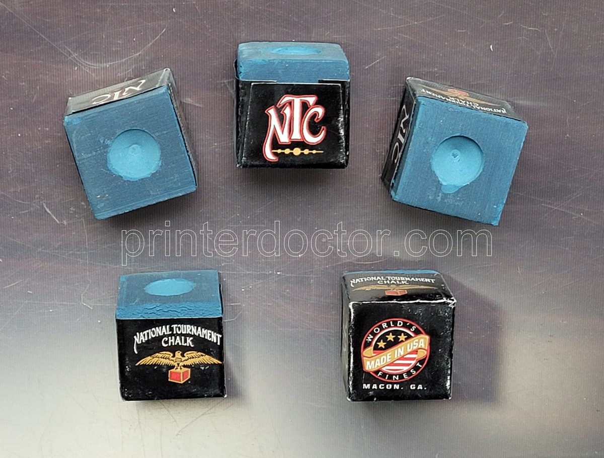 National Tournament Chalk！1gross National Tournament Pool Billiard Chalk, Blue 5pcs Lot One Gross
