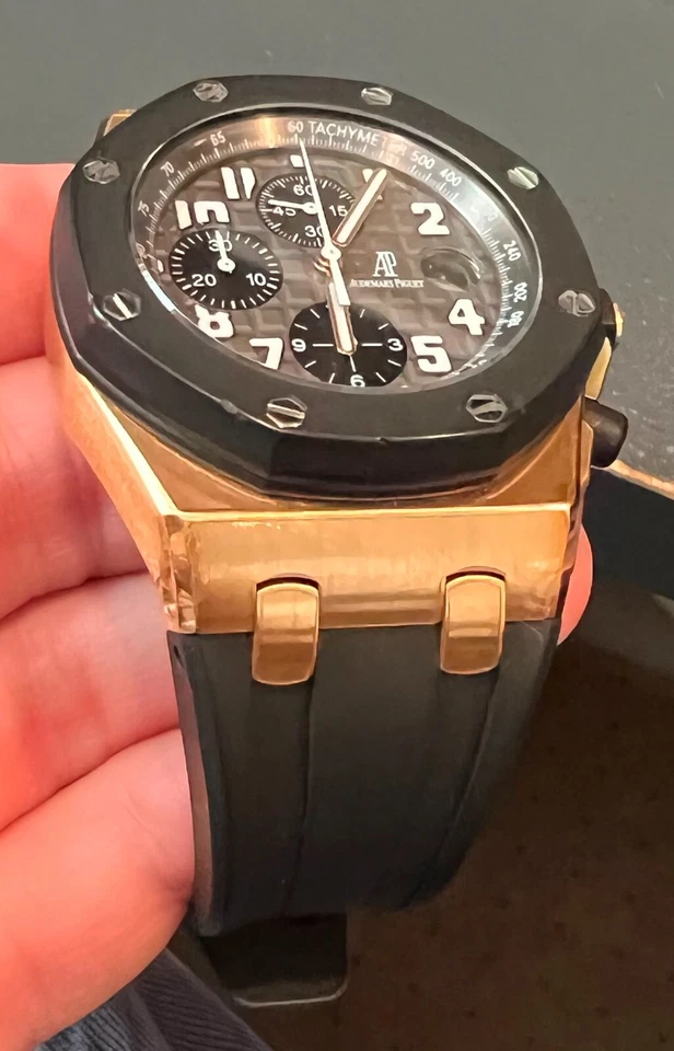 Audemars Piguet Royal Oak Offshore Chronograph 25940 18K ROSE GOLD Rubberclad - Image 4 of 4