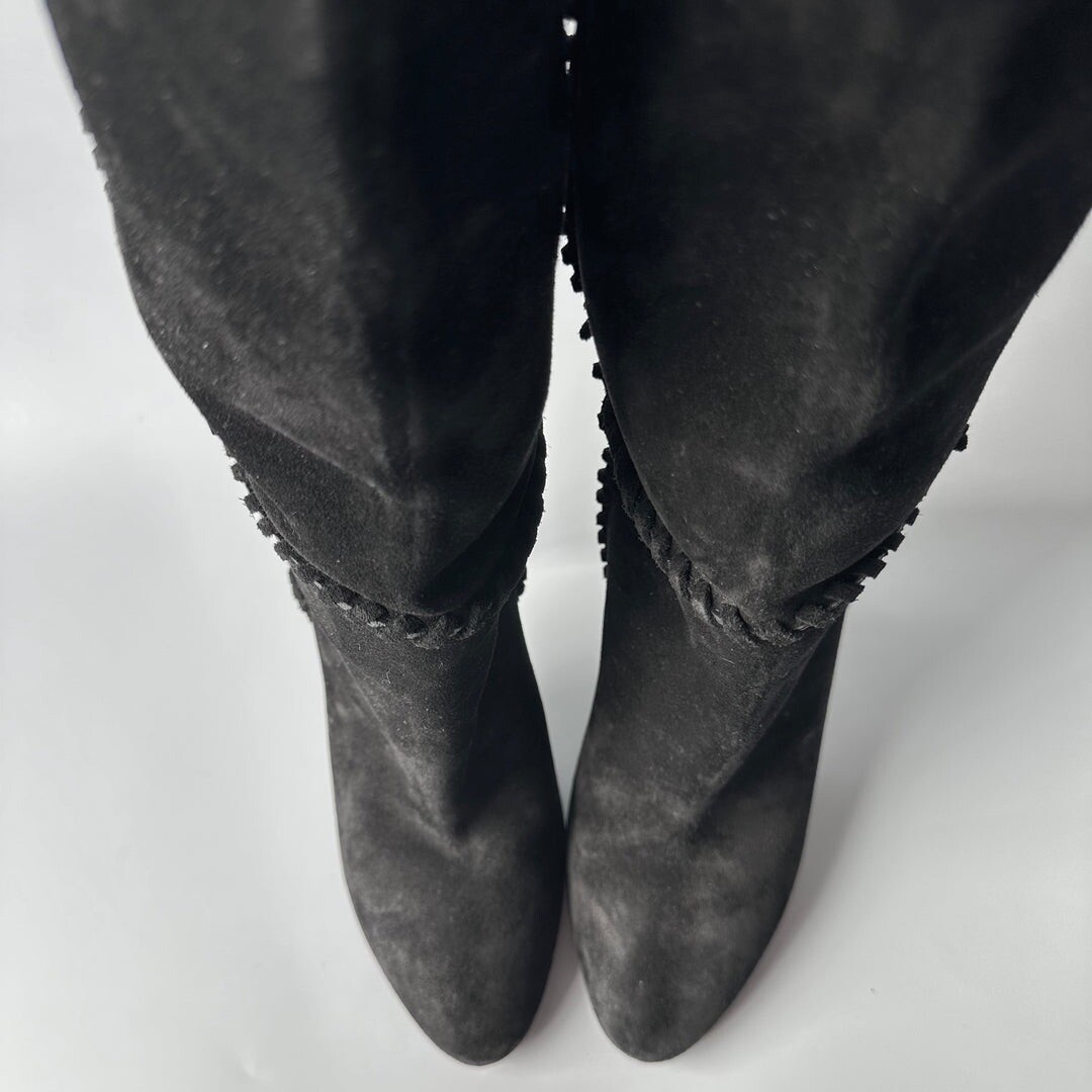 Stivali al ginocchio Saint Laurent Mica scamosciati Donna 8